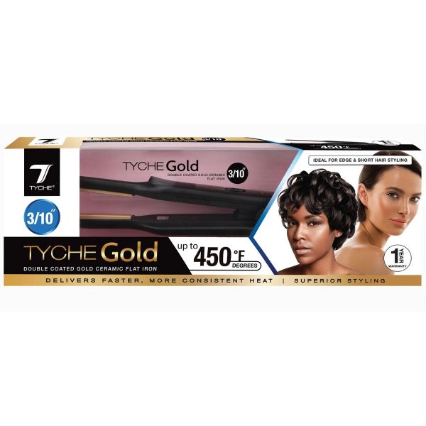 Tyche Gold Thin Flat Iron 3/10"