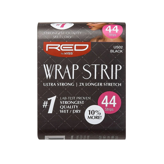 RED BY KISS WRAP STRIPS BLACK 3.5” 44 STRIPS