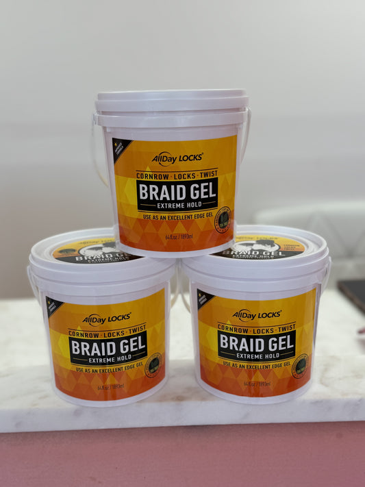 AllDay Locks Braid Gel 64oz Box Deal