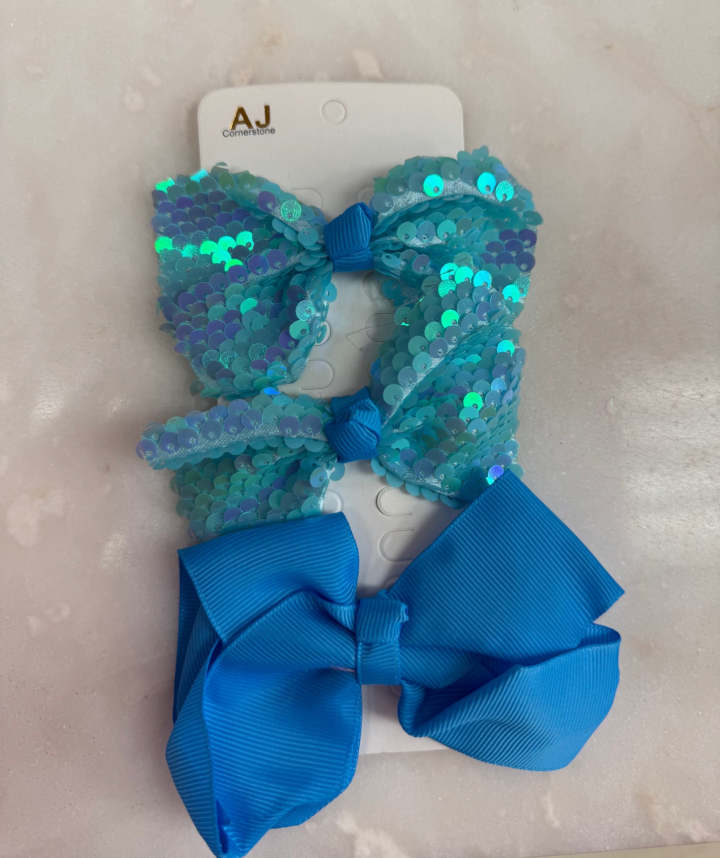 3 Pack Sequin Bow