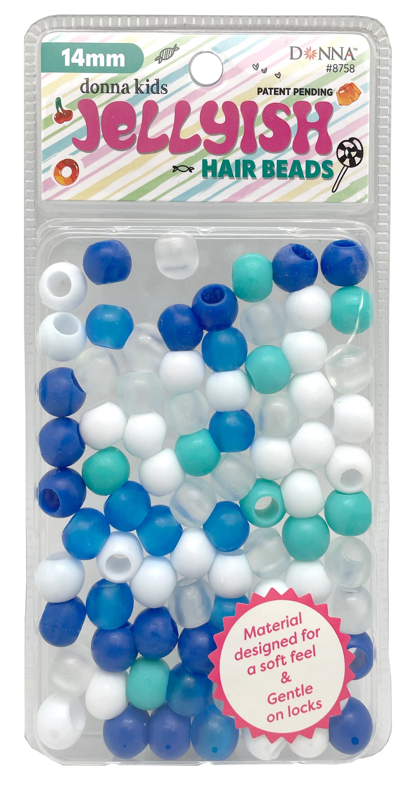 Jellyish Silicone Hair Beads 14mm