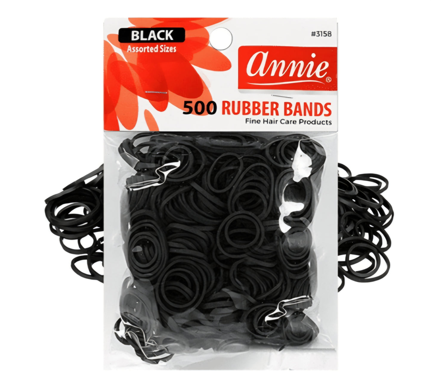 Annie 300Pc Rubber Bands (Black)